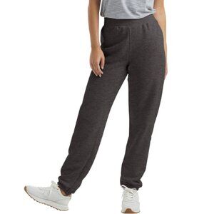 Hanes Women Cinch Leg Sweatpants Bottom ComfortSoft EcoSmart Fleece Gray XL